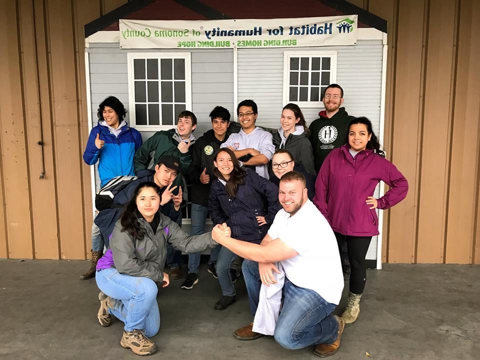 Student Serving Habitat for Humanity