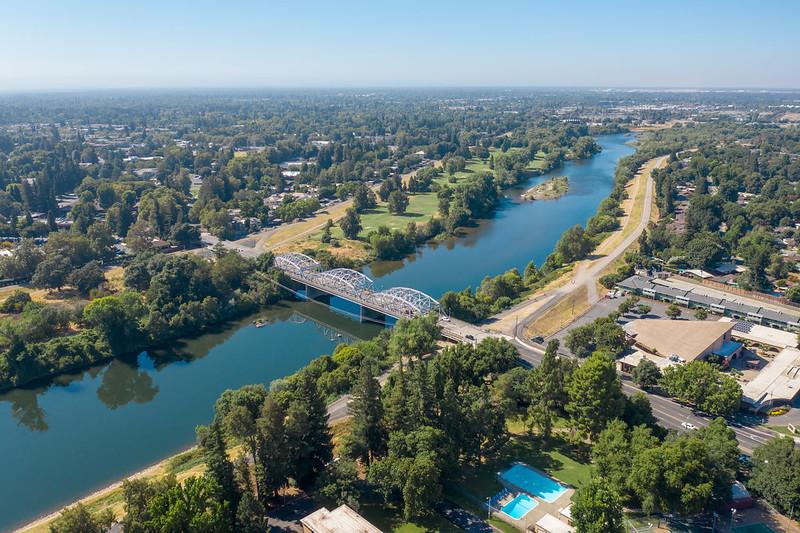 Aerial view of Sac State