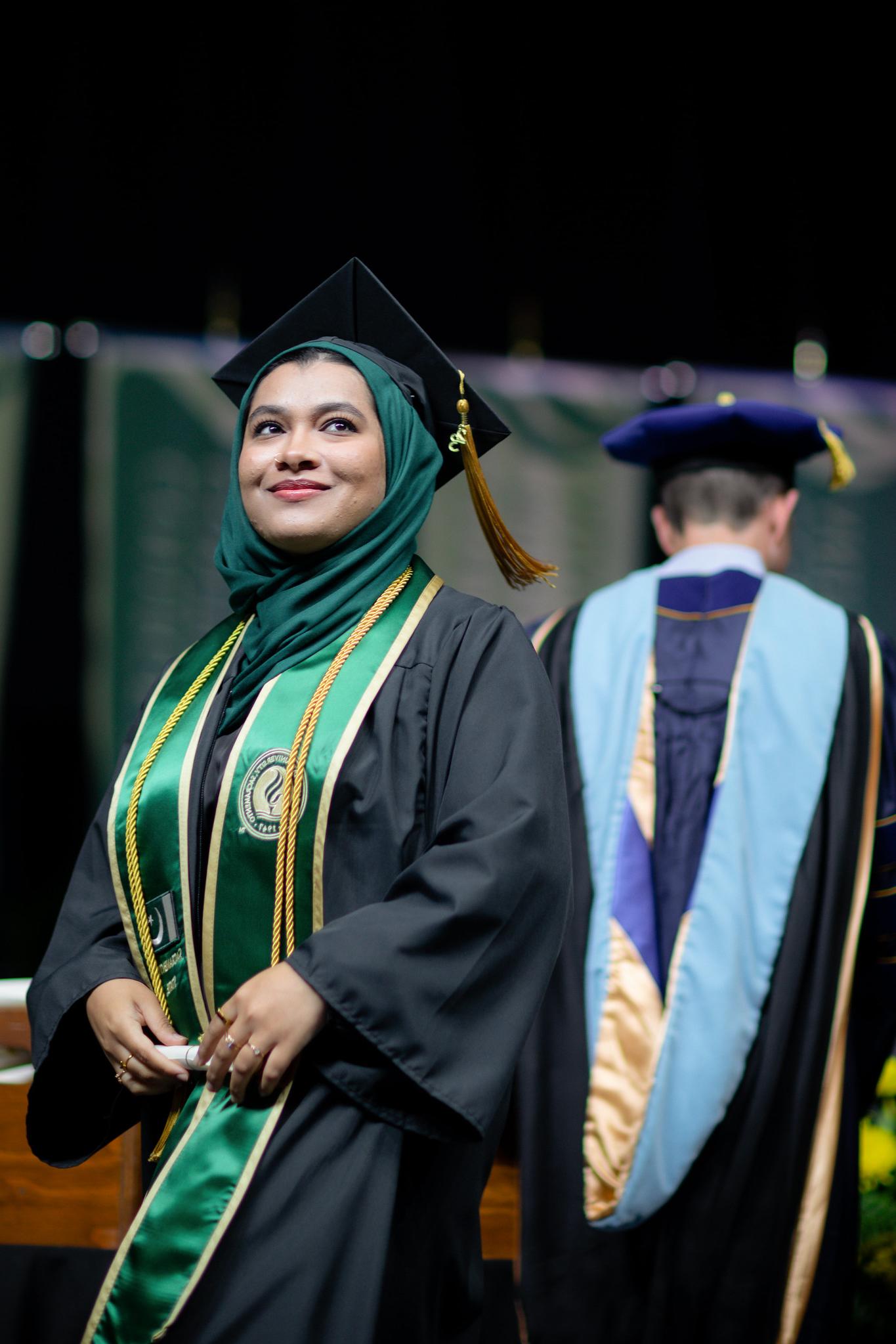 Student Celebrates Commencement